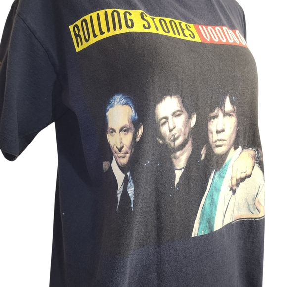 Vtg 1994-1995 Rolling Stones Concert T-shirt  Mens LARGE Made USA Voodoo Lounge - Picture 3 of 12